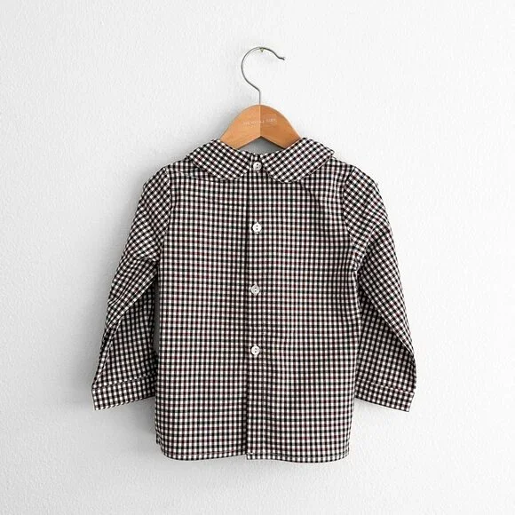 NWT Handsome Boys Long Sleeve Dress Shirt & Pants Fall Gingham Burgundy/Navy 3T NWT Handsome Boys Long Sleeve Dress Shirt & Pants Fall Gingham Burgundy/Navy 3T